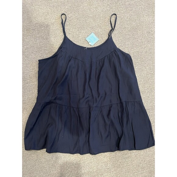 HAYDEN LOS ANGELES TIERED Navy Blue Top SIZE 1XL NEW - Picture 1 of 3